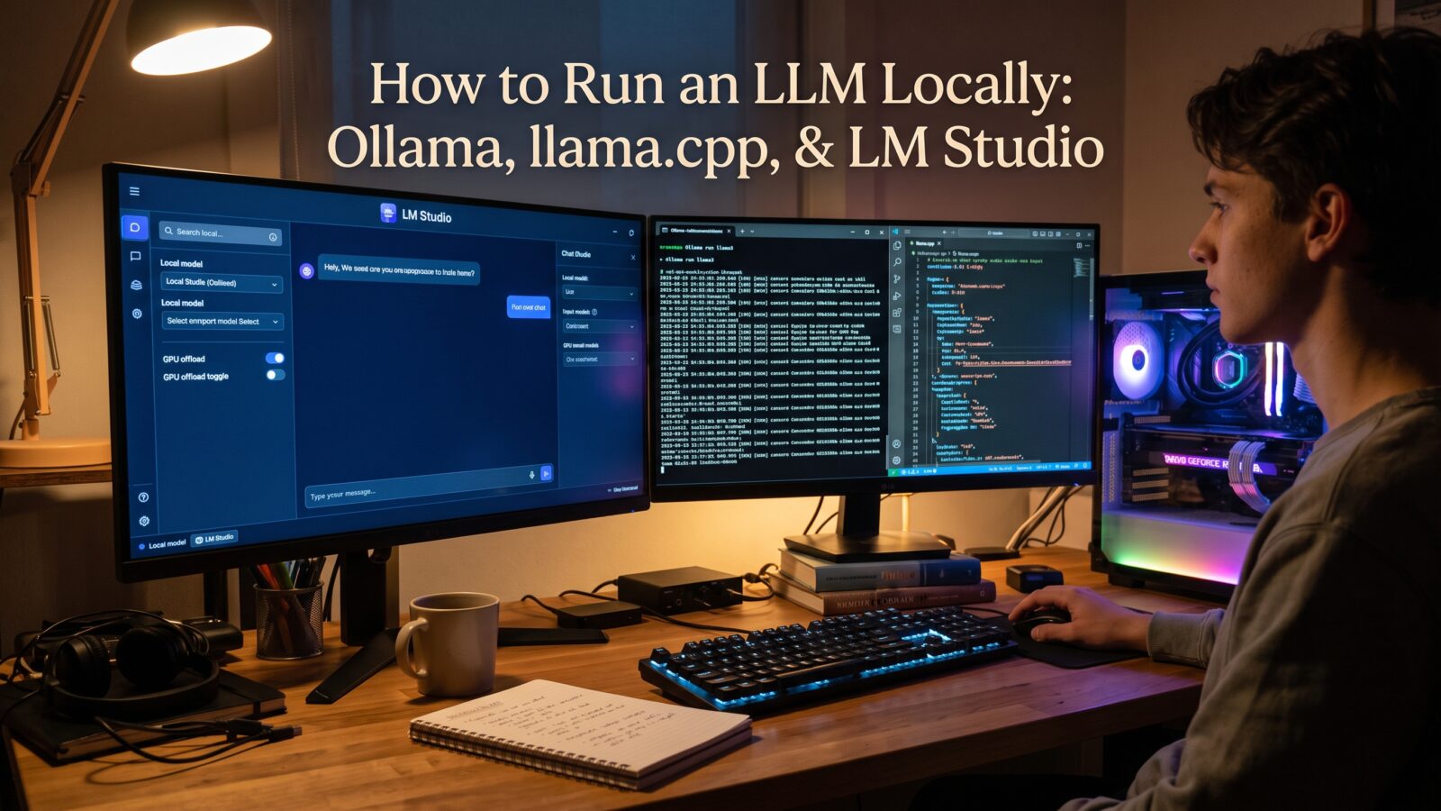 How to Run an LLM Locally: Ollama, llama.cpp, and LM Studio Compared for Beginners