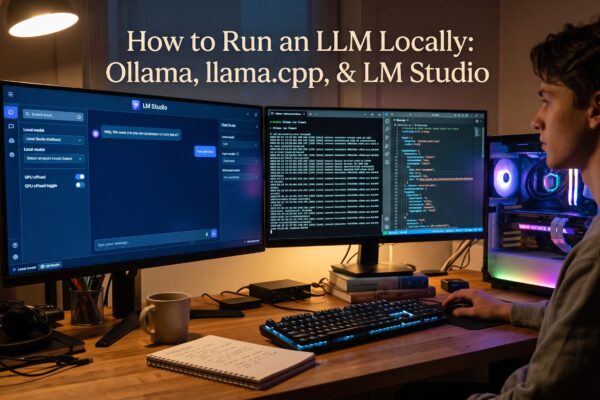 How to Run an LLM Locally: Ollama, llama.cpp, and LM Studio Compared for Beginners